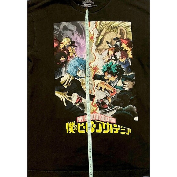 Funmation My Hero Academia Tee Shirt Size Large Anime Cartoon Heros Villains - Picture 3 of 4